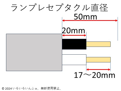 ランプ電線剝ぎ取り 解答